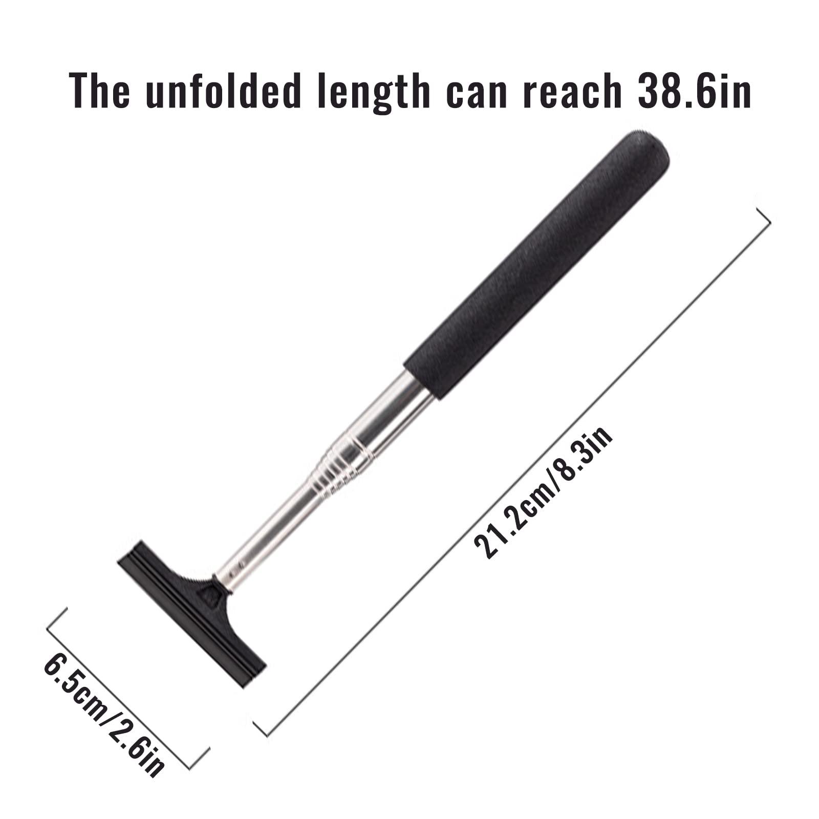 Pulitore Per Specchietti Retrovisori Auto - Telescopico, In Acciaio E Gomma, Per Auto, Jeep, SUV - Foto 5