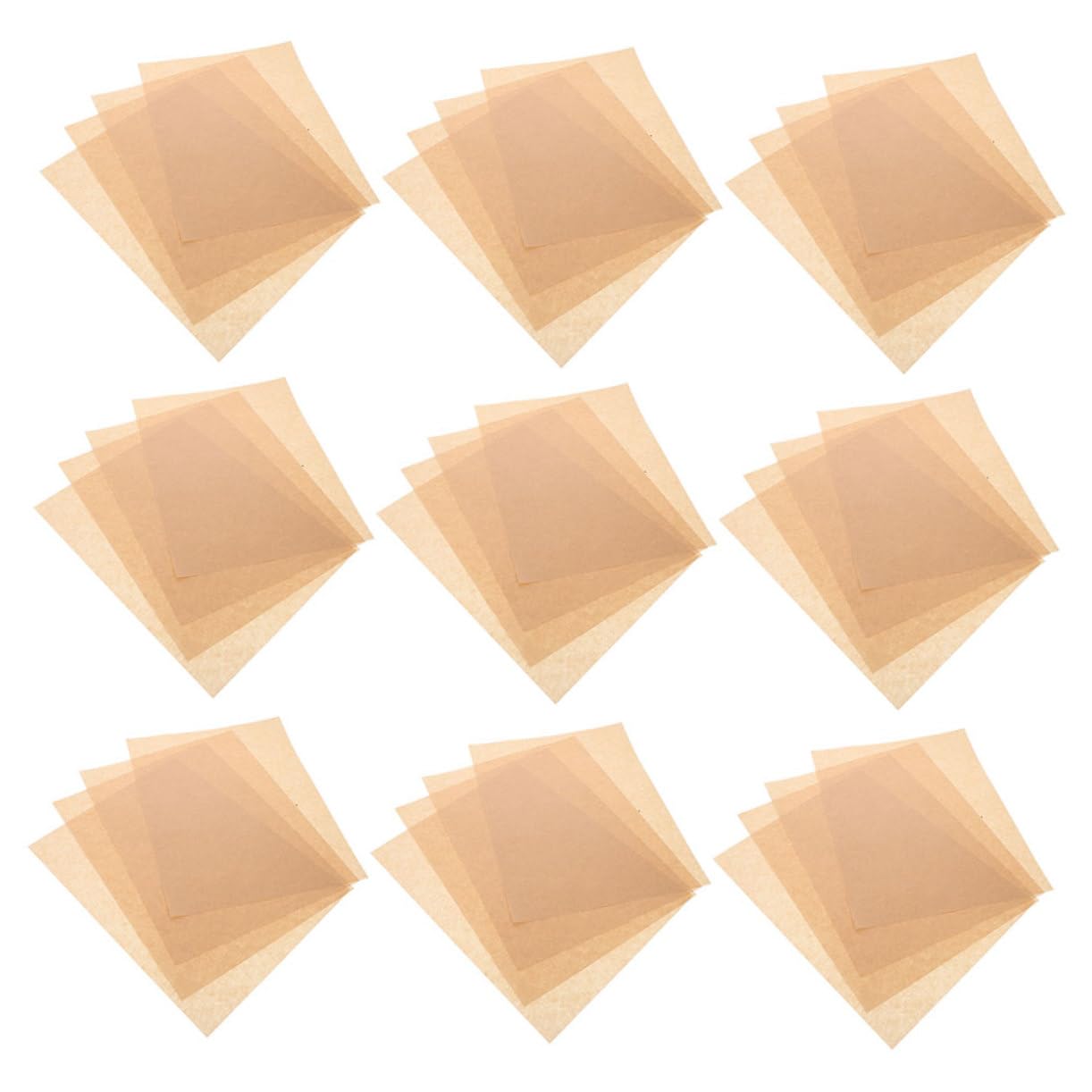 GALPADA Carta Alimentare Antigrasso Spessa Finitura Rustica per Pizza, Frittura e Cucina 500 Pezzi