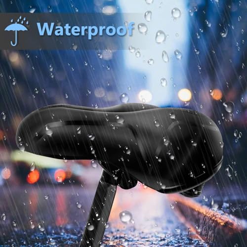 image for Gincleey Comfort Bike Seat for Women Men,Wide Bicycle Saddle Replaceme