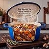 Zulay Kitchen 7.7 Quart Enameled Cast Iron Dutch Oven Pot with Lid – Premium Durability & Oven Safe up to 500°F – Heavy Duty Cookware Perfect for Bread Baking, Stews, Braising & Roasting – Blue #3