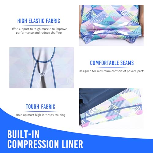 Image of maamgic Mens Workout Shorts 2 in 1 Stretch 5 inch / 7 inch Gym Shorts Running Shorts with Compression Liner Zip Pocket