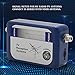 Pasuihcay Tv Antenna Finder Digital Aerial Terrestrial Signal Strength Meter Pointer Tv Satellite Receiver, Blue & silver
