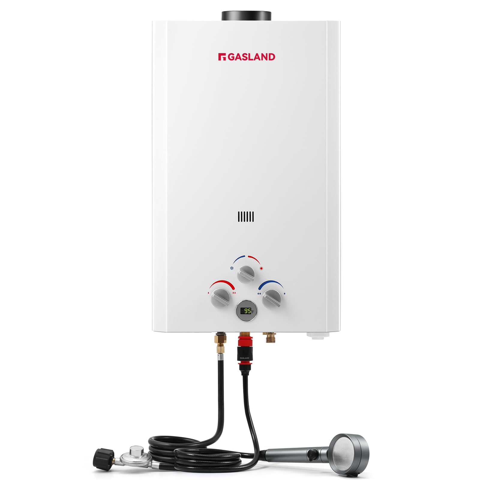 GASLAND Outdoor Water Heater without Propane Tank 16L 4.22GPM BE422 Water Heater on Request for Outdoor Camping