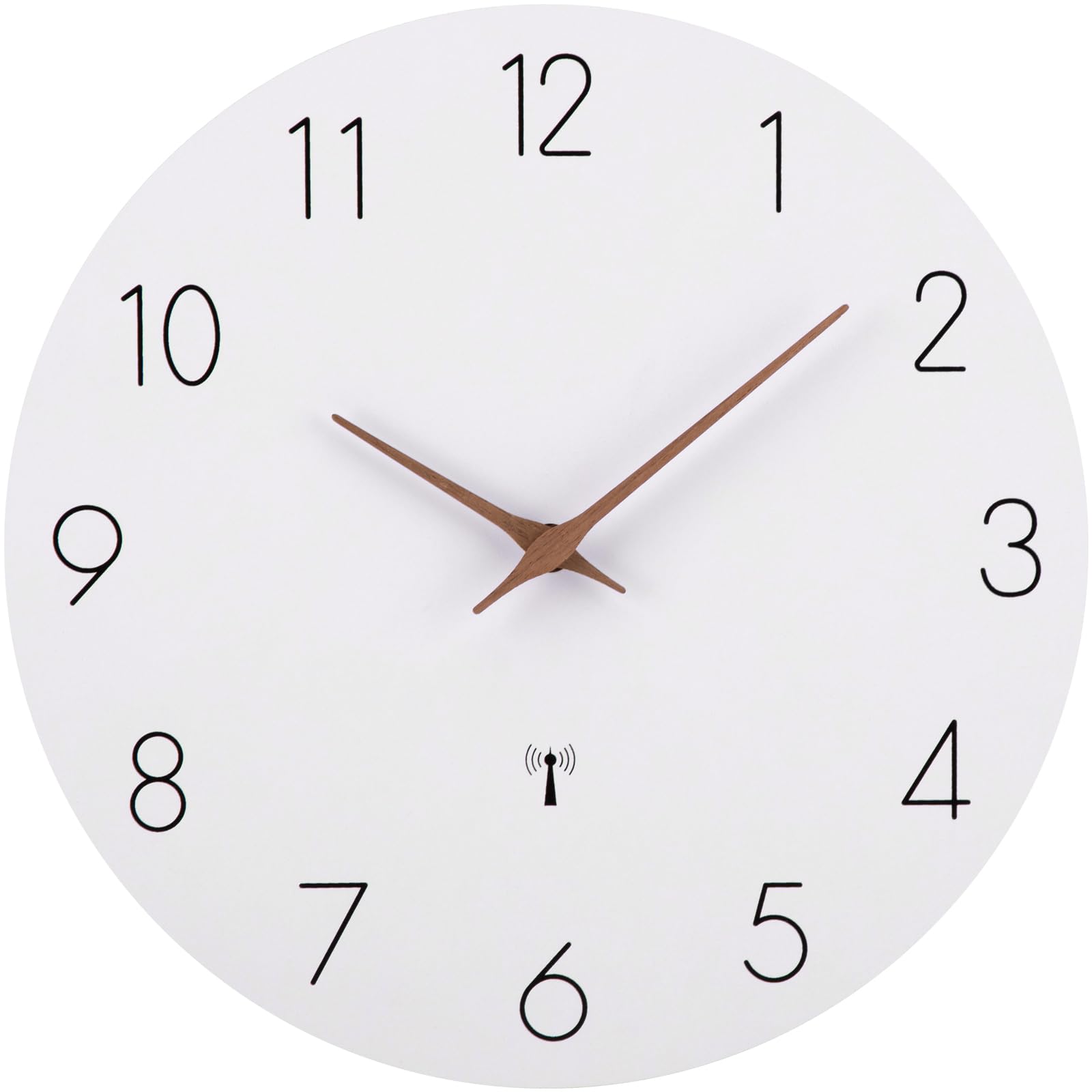 ACCSHINE Funkuhr Wanduhr MDF Holz Wanduhr Ohne TickgeräUsche Lautlos 30cm Quarz Batterie Groß Einfach zu Lesen für Zimmer Zuhause KüChe Schlafzimmer Büro Schule