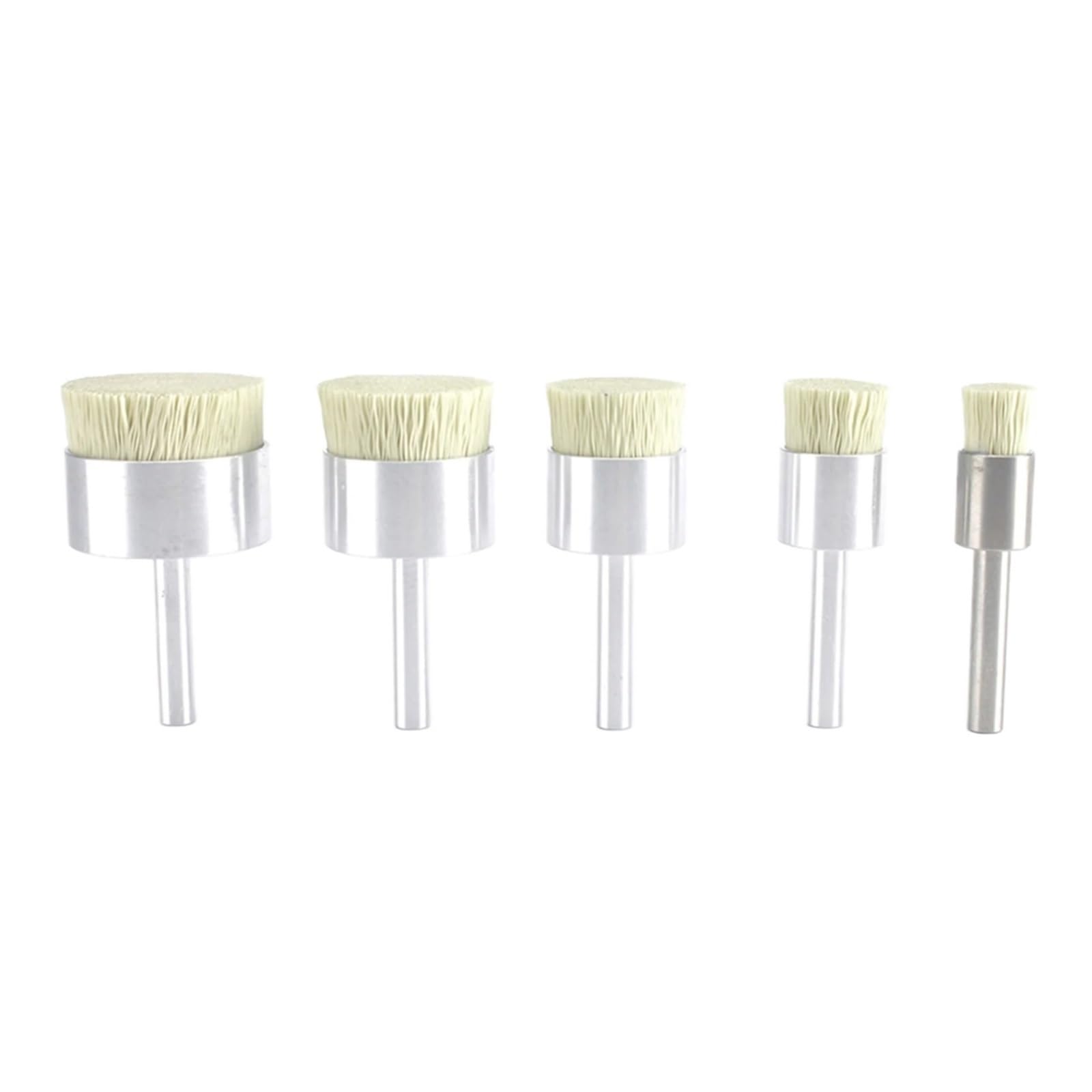 Spazzole metalliche per trapano, Set di spazzole a tazza con ruota metallica Acciaio al carbonio Nylon abrasivo Finitura del metallo 5-32mm Grana 180-600(32mm 240Grit)
