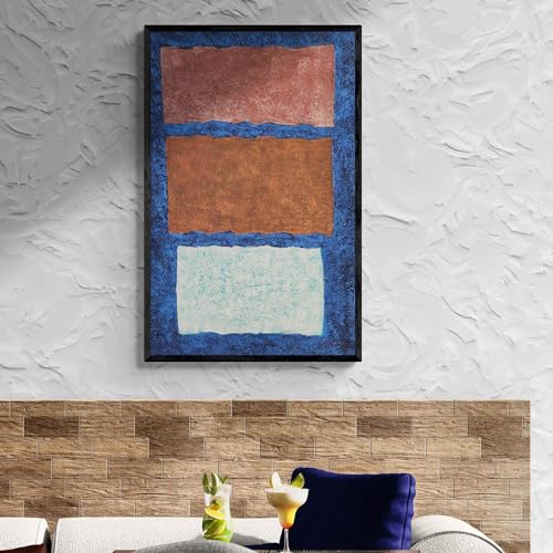 Tableau abstrait idéal pour illuminer le salon d'un appartement moderne - 5