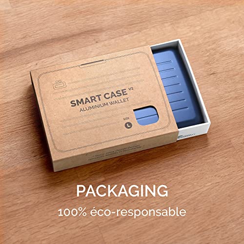 Image of OGON -DESIGNS- Aluminum wallet, Large capacity with metal lock, RFID Protection against fraud and demagnetization, Smart Case OSLO Large model
