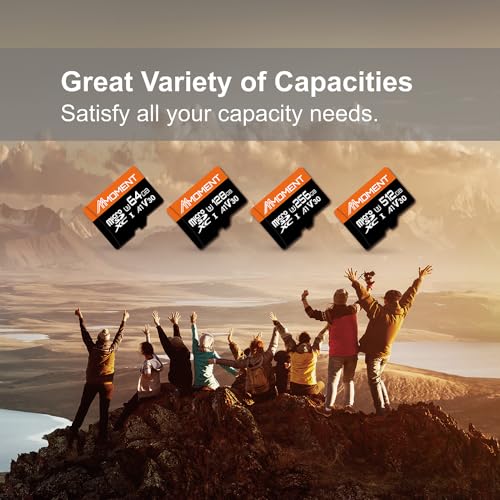 Image of MMOMENT MM13 128GB (2 Pack) Micro SDXC Card, A1, UHS-I, U3, V30, Class10 Compatible, Read Up to 95 MB /s,Write Up to 60 MB /s, SD Adapter Included