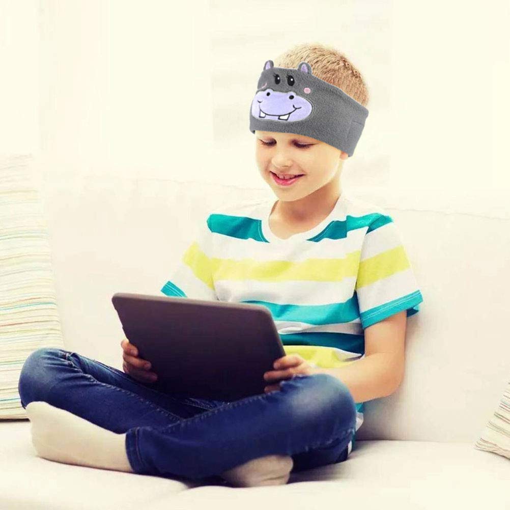 Casque sans Fil pour Enfants, Bandeau Bluetooth V5.0 pour Enfants, Masque de Sommeil Bluetooth, Bandeau Souple avec Haut-parleurs et Micro pour la Maison, Voyage