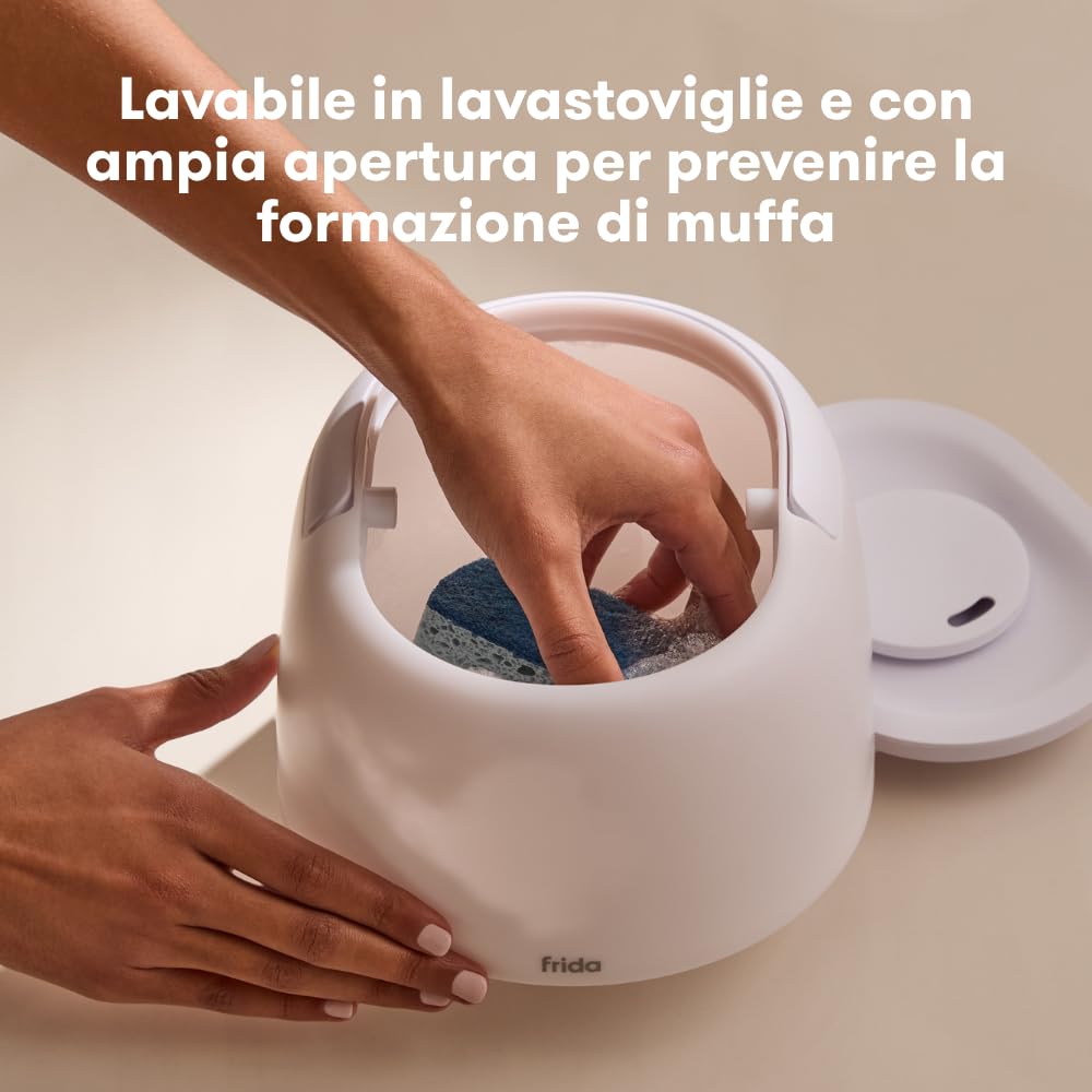 Frida Baby Umidificatore 3 in 1 Diffusore Oli Essenziali, Luce Notturna 2.0