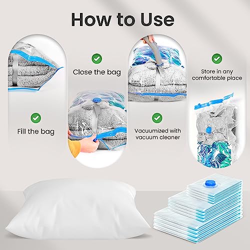 Sacchetti Sottovuoto Vestiti Set di 6 Pezzi