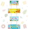 Summer Beach Wall Decor Welcome to Paradise Sign Patio Pool Sign Metal Hanging Tropical Bar Flip Flop Sign Endless Summer Vintage Beach Themed Plaque for Poolside Outdoor Home Decor Cute Style