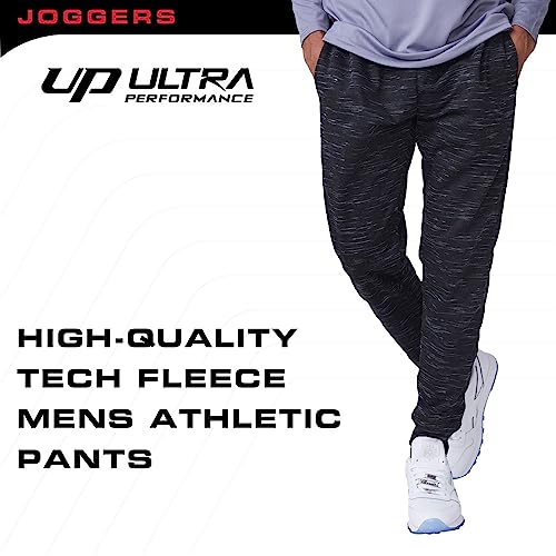 Ultra Performance 3 Pack Mens Joggers Mens Athletic Sweatpants with Pockets for Men, Small - 3X4
