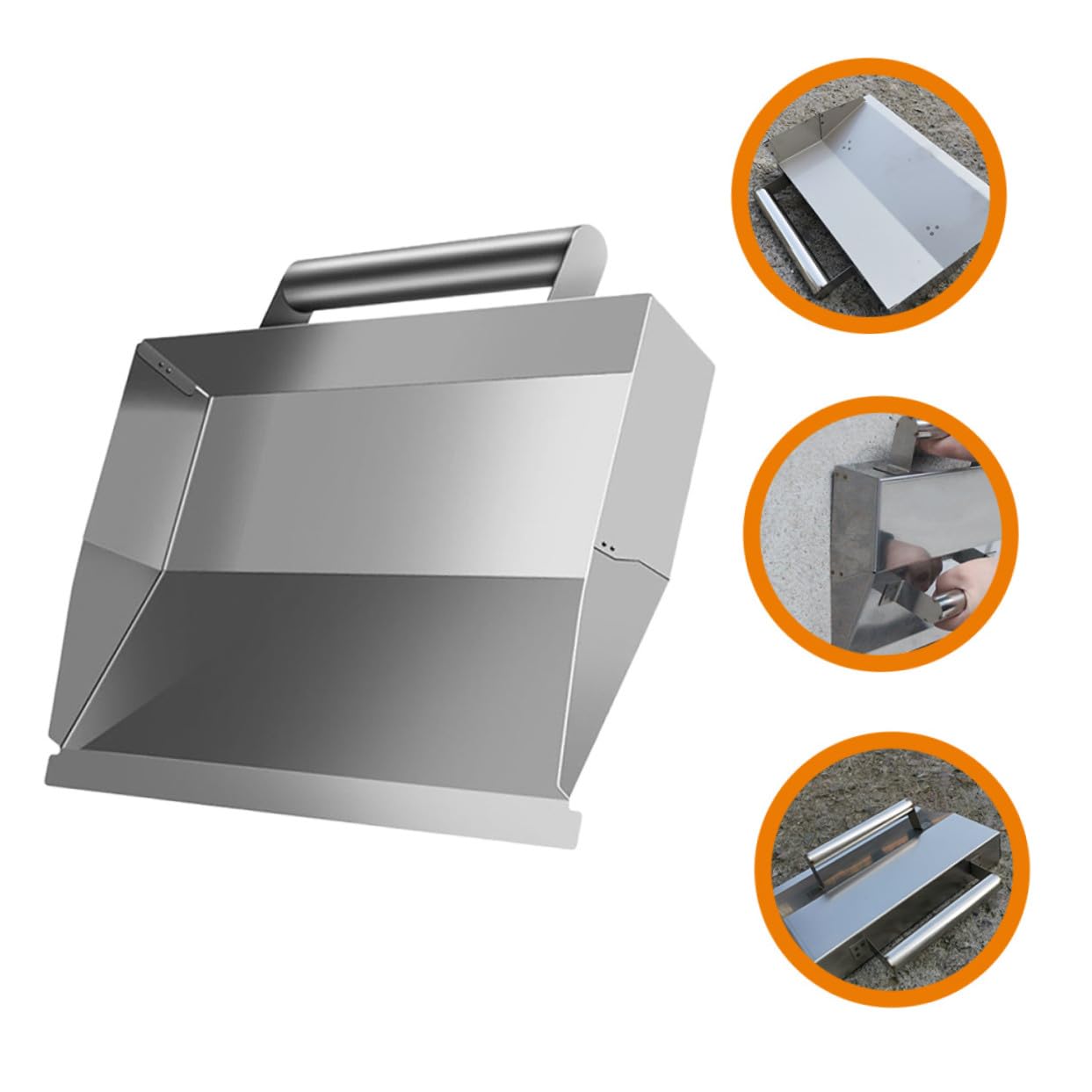 Cazzuola per Finitura Calcestruzzo Multifunzione in Acciaio Inox Argento | Lama ad Alta Precisione, Resistente alla Ruggine, Facile da Pulire, per Riparazioni della Parete e Rasatura