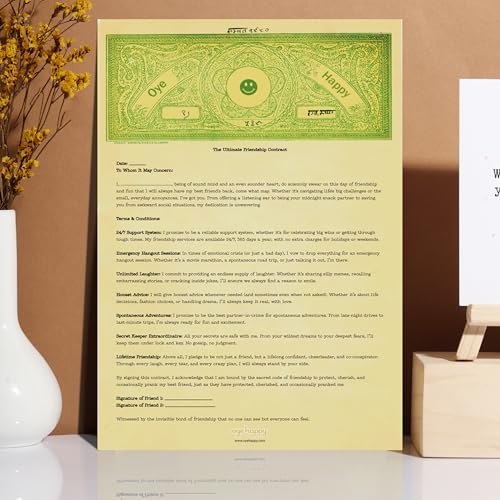 Image of Oye Happy - Creative Greeting cards for Bro, Sis, Mom, Dad, GF, BF, Husband, Wife for All Occassions (Friendship Day Contract)