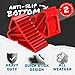 Wheel Chocks for Cars, RVs, Trucks, Trailers, and Vehicles G.V.W. up to 2T, 2 Pack - Anti Slip Bottom Tire Chock for All Weather Use - RV, Travel Trailer, Pop Up Camper Accessory