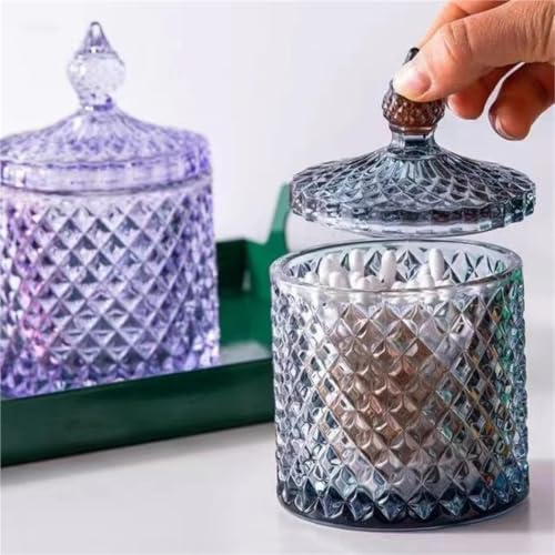 Tarro de cristal multicolor ideal para regalar con velas dentro 7