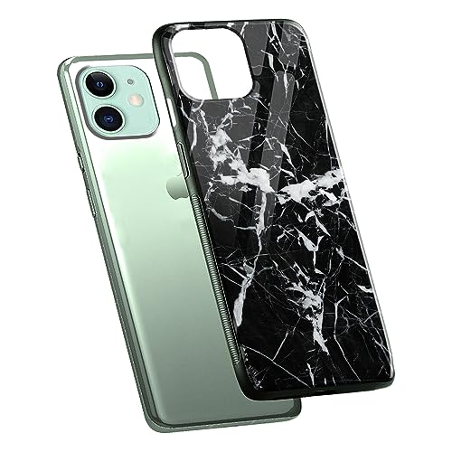 Image of COLORflow Back Cover Compatible with iPhone 11 | Black Marble White | Shockproof TPU Bumper Cover with Camera Protection Back Cover Compatible with iPhone 11