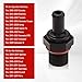 Sumjig 1 PC Automotive PCV Check Valve, Replacement OEM #267402G000 26740-2G000 Repair Replacement Accessoriess, Compatible with JAC Chery Beidouxing Hyundai Accord Nissan Mitsubishi (Black)