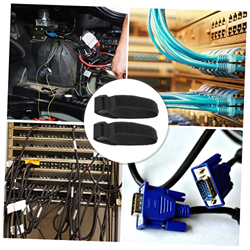 Angoily 36 piezas de correas reutilizables para gestión de cables debajo del escritorio con hebillas miniatura 6