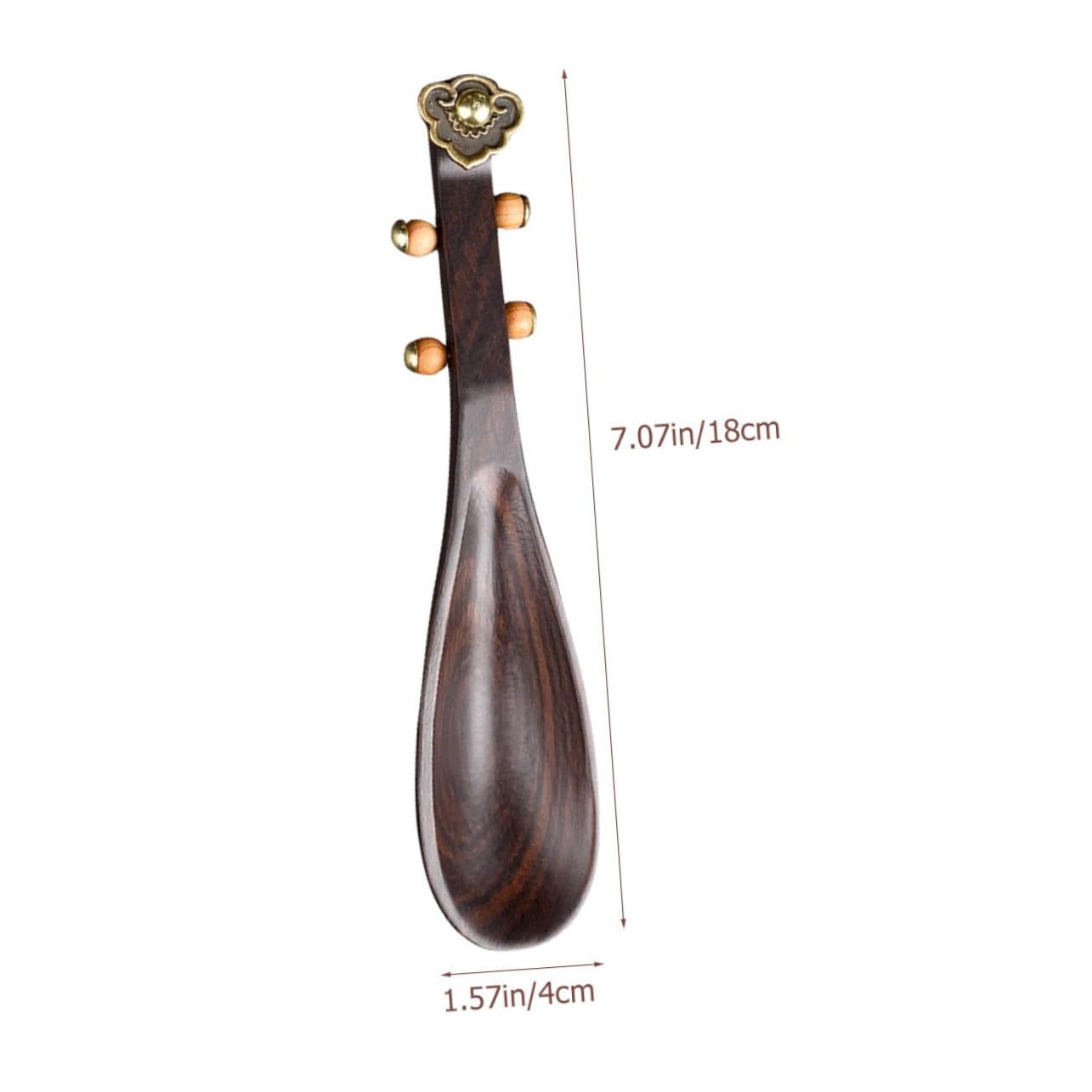 FUNOMOCYA Wooden Tea Leaf Shovel Kitchen Gadget for Scooping Tea Beans and Spices Versatile Sandalwood Design for Easy Use and Cleaning