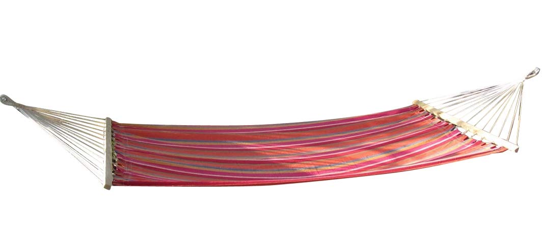 AS-S Hängematte 120x200cm BUNT gestreift aus Baumwolle Modell: ALICIA