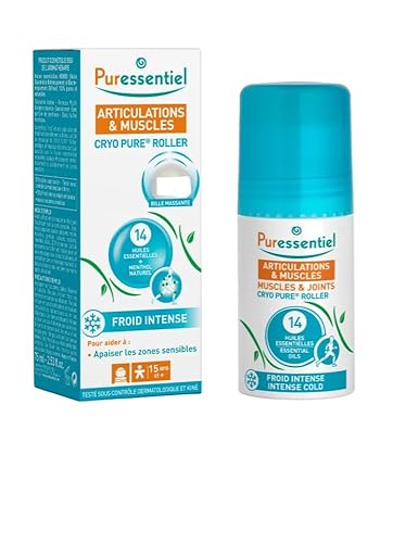 Puressentiel - Cryo Pure Roller- Roller mit 14 ätherischen Ölen - Hilft zu entspannen und beruhigt empfindliche Zonen - Sofortiger Kälteeffekt - 75 ml Cover