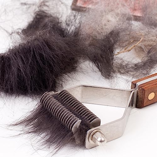 AIDIYA Coat King der Trimmstriegel Professional Pet Dematting Kamm Fellpflege Abisolierwerkzeug für Hunde und Katzen (8.8cm)