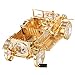 Matashi 24K Gold Plated Crystal Studded Vintage Car Ornament - Classic Home Decor - Desktop Decoration Showpiece - Father's Day, Holiday, Birthday Gift for Dad, Brother, Friends, Super Dad