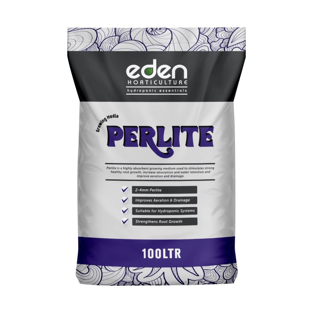 Perlite 100L – Premium Horticultural Grade Perlite for Soil, Coco & Hydroponics | Improves Aeration & Drainage | Lightweight Growing Additive for Root Health & Propagation