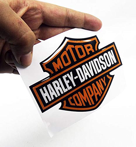 Adesivo Resinado Logo Harley Davidson Moto Carro Notebook