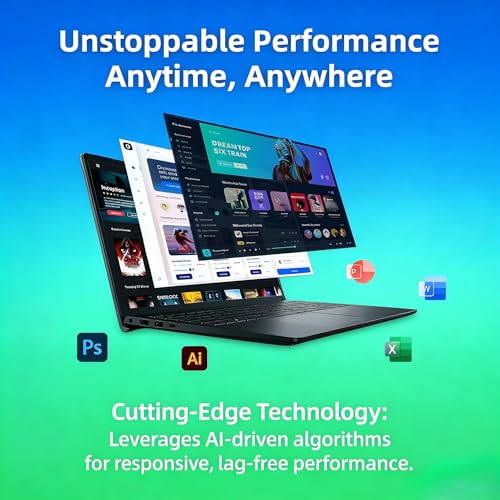 Image of Dell Inspiron 15 FHD Touchscreen Laptop, 13th Intel 10-Core i5-1334U, 16GB RAM, 1TB SSD, Windows 11 Pro, Lifetime MS Office, 8 in 1 HUB & Mouse, 15.6 inch Business & Student Laptop Computer