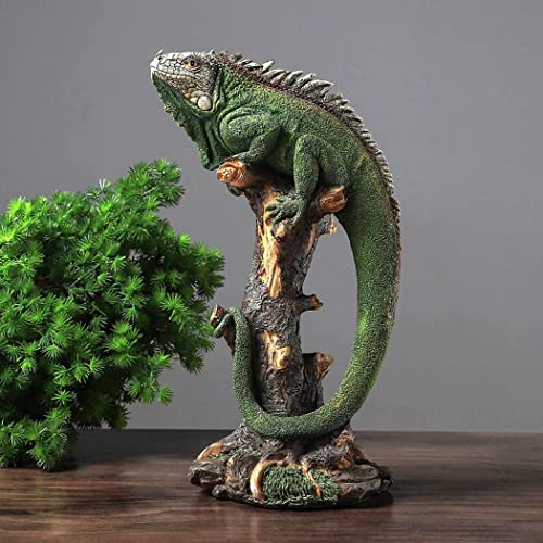 Statue de lézard Figurines de décoration en résine pour décoration d'intérieur, salon, chambre à coucher, bureau - Collection de sculptures d'animaux pour les amoureux des lézards Cover