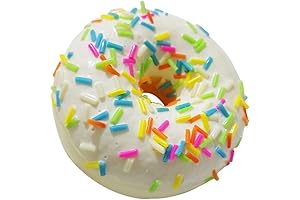 1/6PCS Lifelike Fake Donuts, 2.4in Realistic Artificial Donuts Cake Bread Model Squeeze Toy Photography Props