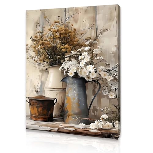 Cuadro de flores de lavanda para salón y pasillo sin marco 40x60