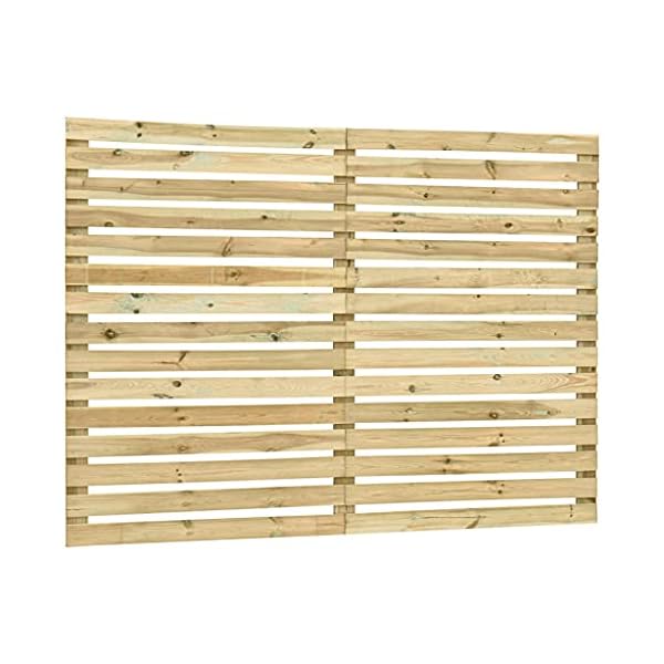 vidaXL Kiefernholz Imprägniert Gartenzaun Element Zaunfeld Holzzaun Zaunelement Sichtschutzzaun Windschutzzaun… – Bild 3