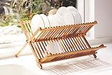 Vanderbilt Home V01351 Folding Dish Rack, Medium, Bamboo