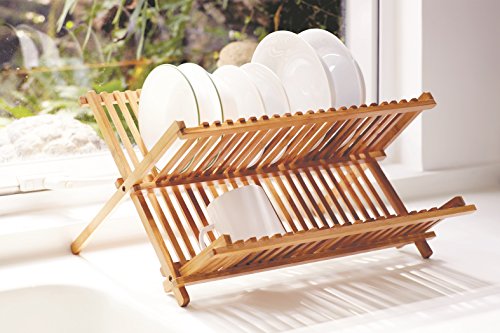 Vanderbilt Home V01351 Folding Dish Rack, Medium, Bamboo