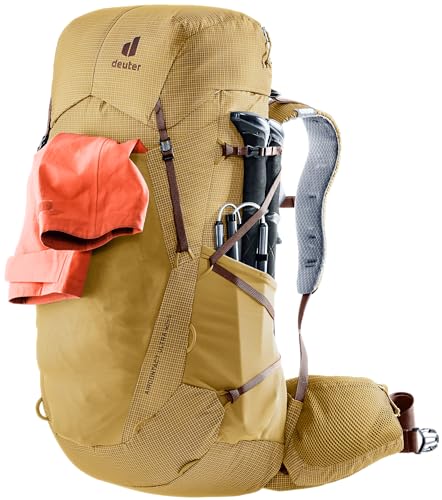 Image of Deuter Aircontact Ultra 40 + 5L Lightweight Trekking & Thru-Hiker Backpack for Backpacking & Long-Distance Hiking & Travel - Savanna-Raisin