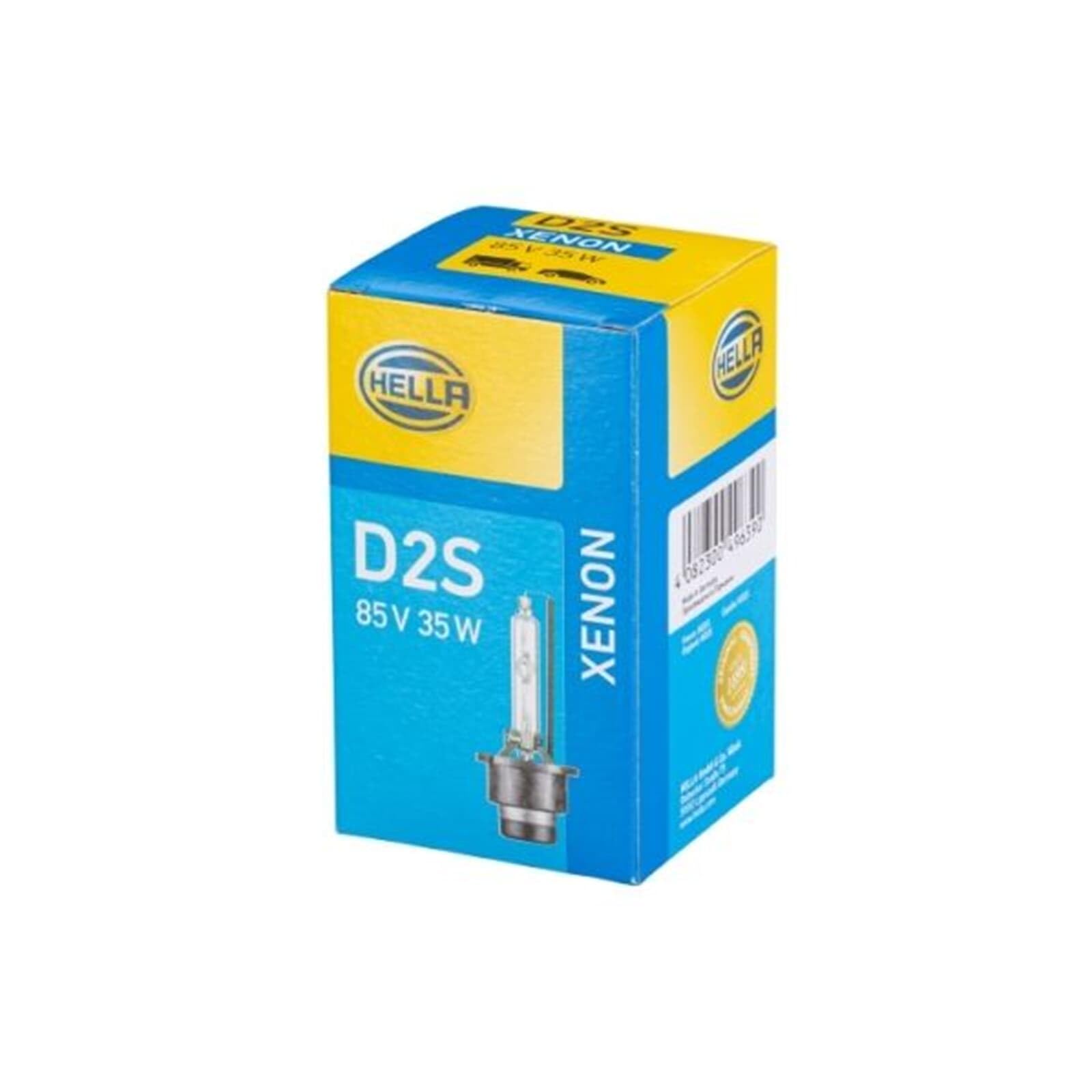 HELLA 8GS 007 949-261 Bulb - D2S - Xenon up to 4300 Kelvin - 85V - 35W - Socket Type: P32d-2 - Box - Quantity: 1