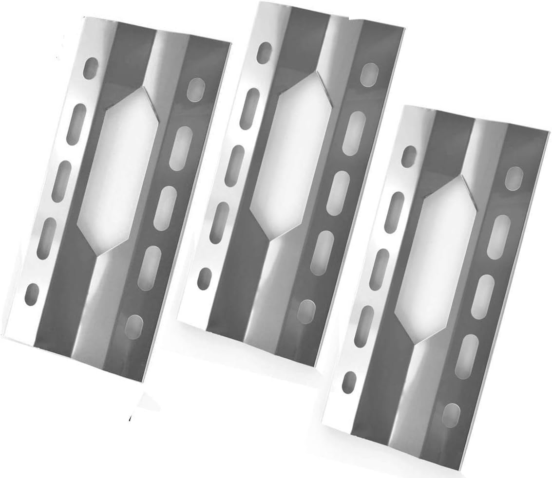 3 Pack Stainless Steel Heat Shield for Gas Grill Models by Kirkland 720-0047-U, 720-0047U, Nexgrill 720-0008, 720-0008T, 720-0011 and Virco 720-0008-LP, Virco VII, 720-0037, 720-0021
