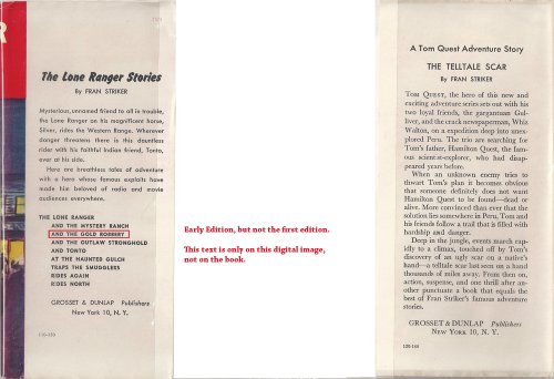 The Lone Ranger and the Gold Robbery B000H03MGM Book Cover