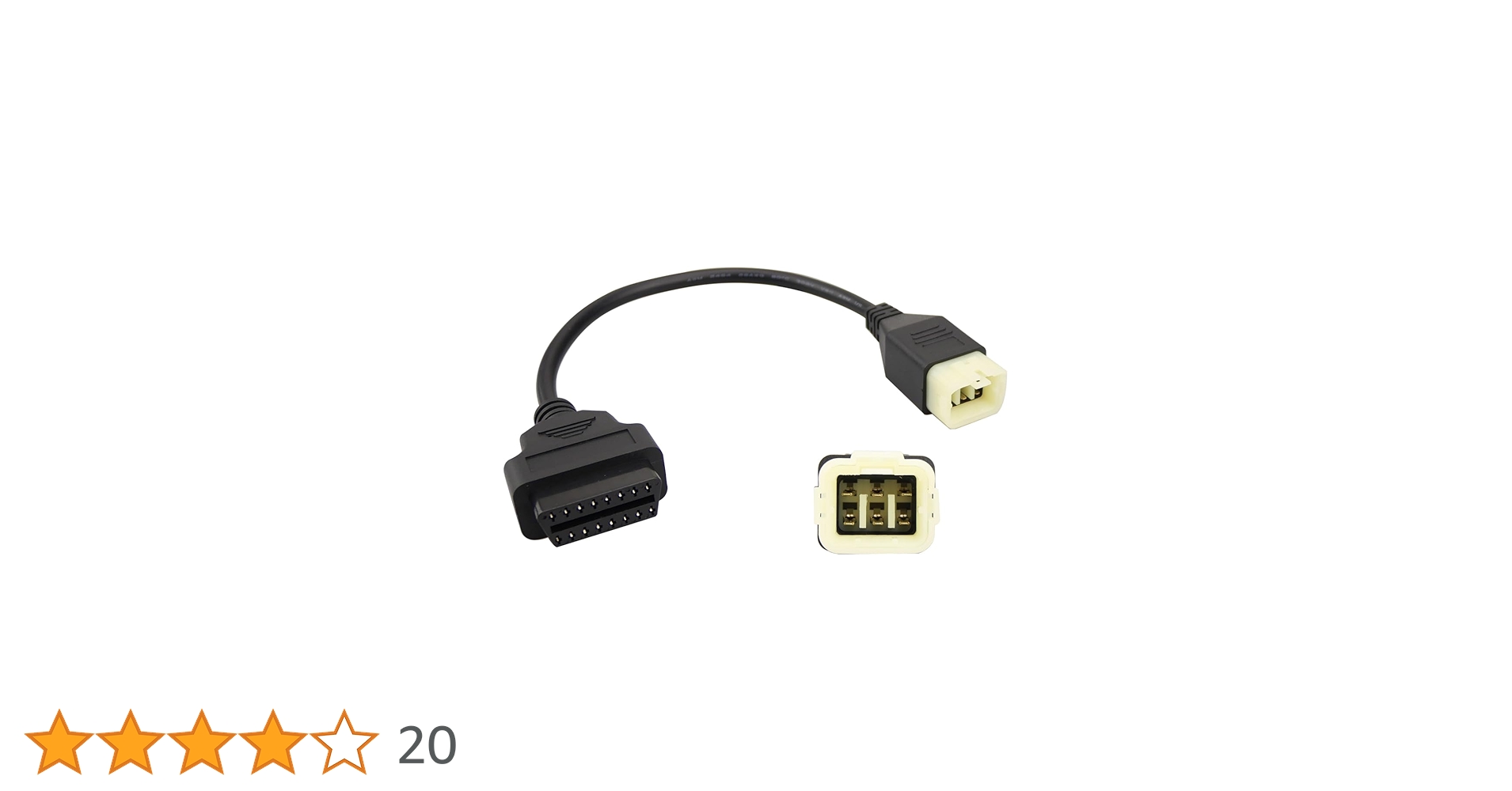 Amazon.co.jp: VelvetunVillay OBD 診断ツールケーブルコネクター 6