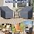 Dalema Outdoor Swivel Chair Cover 2 Pack,600D Heavy Duty 100% Waterproof Outdoor Chair Covers,Patio Furniture Covers for Swivel Patio Chairs,27.5" W x 32.5" D x 36" H,Grey