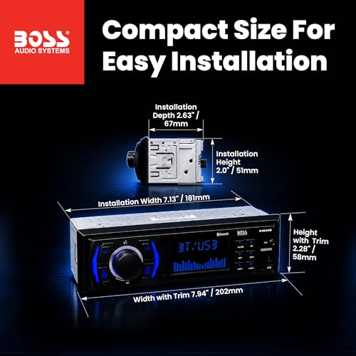 BOSS Audio 616UAB Bluetooth Stereo