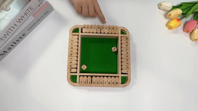 Game Dice Board Wooden The Box Shut Games Math Player 4 Number Numbers Learning Kids Table 6 Sequence Adults Party
