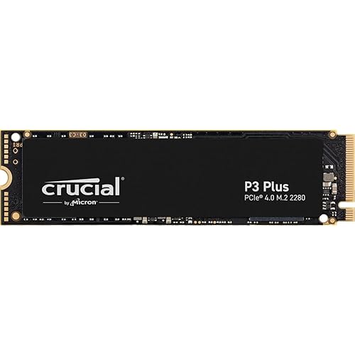 Immagine del prodotto Crucial P3 Plus 4TB M.2 PCIe Gen4 NVMe SSD interno - Fino a 4800MB/s - CT4000P3PSSD801 (Edizione Acronis)