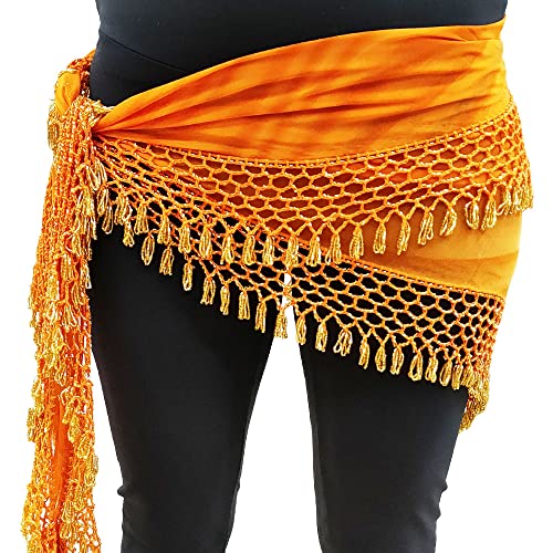 Foulard cadérin danse du ventre fait main pour vos cours de danse orientale et soirées, L