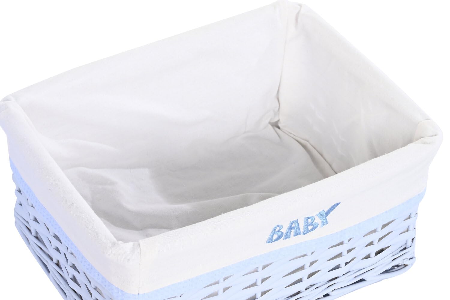 CESTA ROPA SET 5 MIMBRE POLIESTER 44X34X56