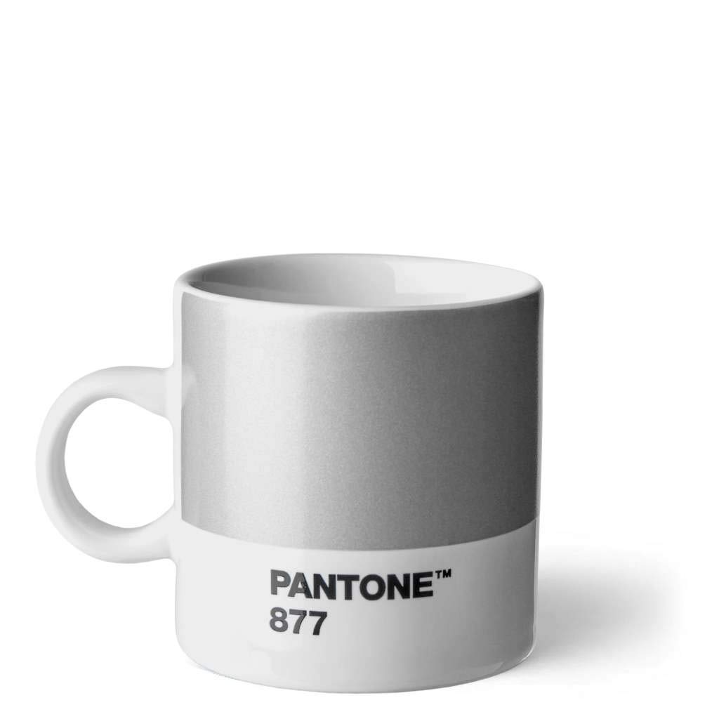 Pantone Porzellan Espressobecher 6er-Set, 6 Espressotassen à 120 ml, Coffee, mit Henkel, spülmaschinenfest, Pastell-und Metallfarben